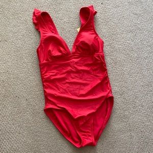 Adorable Red One Piece Swimsuit - Women’s Size Medium